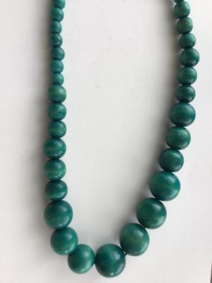 Vintage statement blue necklace