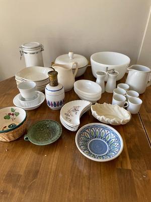 Vintage Lamp Berger & Kitchen items
