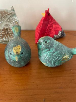 Birds (glass & wood)