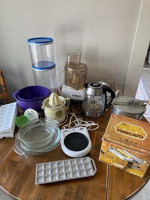 Cuisinart, food processor, coffee pot, popcorn, popper, pasta, maker, and more