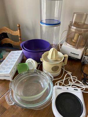 Cuisinart, food processor, coffee pot, popcorn, popper, pasta, maker, and more