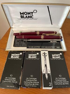 Mont Blanc fountain & ball point pens