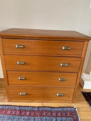 Vintage tall, four drawer cabinet