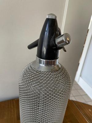 Vintage soda seltzer, and barware