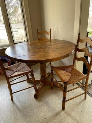 Drop leaf Table & 4 chairs