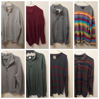 Men’s XL Long Sleeve Sweaters & Henleys with Cashmere & Merino Wool (GB-BBL)