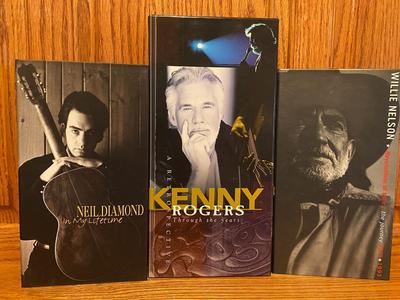 BOX SETS, WE'VE GOT WILLIE NELSON, KENNY ROGERS, & NEIL DIAMOND!