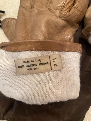 LEATHER WINTER ARIS, ISOTONERS, & OTHER GLOVES WITH A WOOL SCARF
