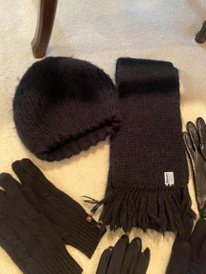 HANSEN HAT AND GLOVES, NICE LEATHER GLOVES AND MORE!