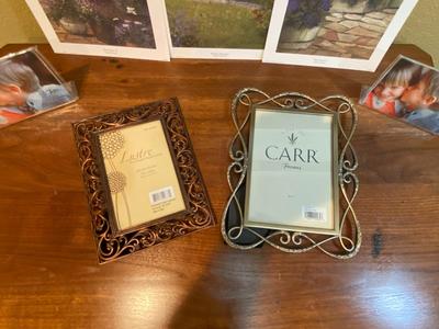 3 UNFRAMED DWAYNE WARWICK PRINTS, AND AN ASSORTMENT OF FRAMES