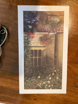 3 UNFRAMED DWAYNE WARWICK PRINTS, AND AN ASSORTMENT OF FRAMES