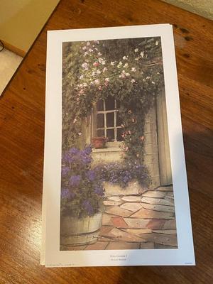3 UNFRAMED DWAYNE WARWICK PRINTS, AND AN ASSORTMENT OF FRAMES