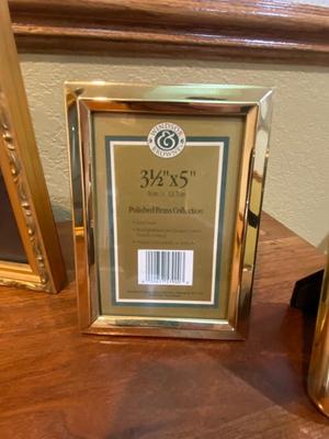 GOLD TONE PHOTO FRAMES