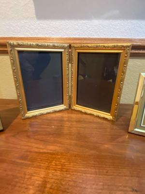 GOLD TONE PHOTO FRAMES