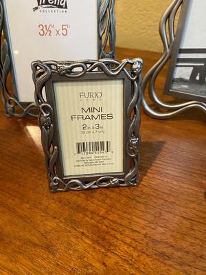 PEWTER FRAMES AND DECORATIVE ELK