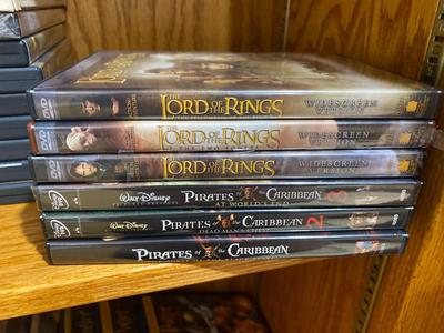 LORD OF THE RINGS AND PIRATES OF THE CARIBBEAN MOVIES