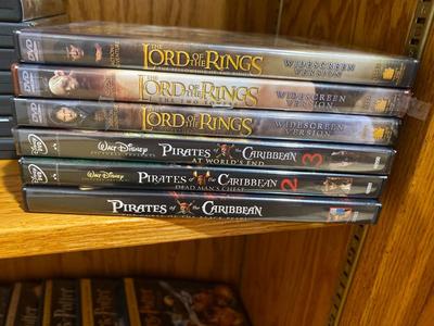 LORD OF THE RINGS AND PIRATES OF THE CARIBBEAN MOVIES