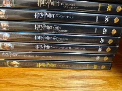HARRY POTTER MOVIES ON DVD
