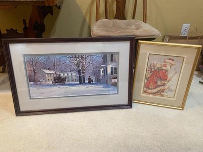 PAUL LANDRY 1128/2500 "CHRISTMAS TREASURES" AND "NORDIC SANTA"
