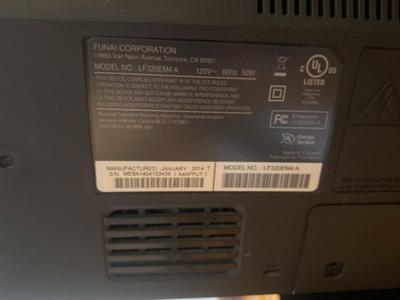 EMERSON LED 32" TV AND TOSHIBA DVD/VCR COMBO