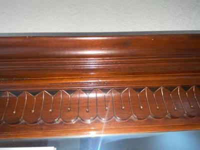 BEAUTIFUL HAND CARVED ANTIQUE MIRROR