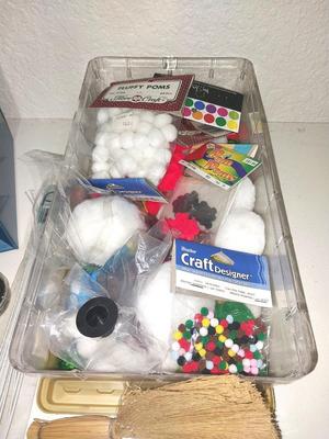 ORGANIZER WITH CRAFT SUPPLIES