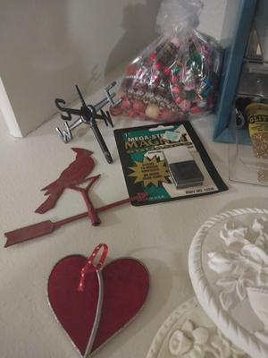 ORGANIZER WITH CRAFT SUPPLIES