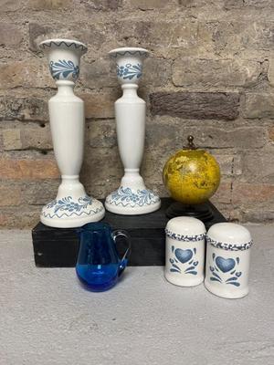 Blue and White