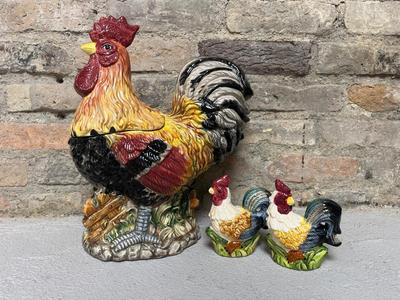 Rooster and Hens set