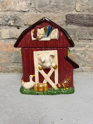 Barn Cookie Jar