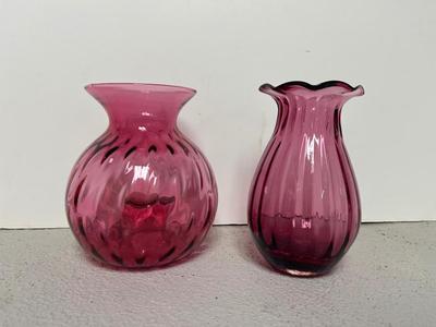Fantastic Cranberry Vases