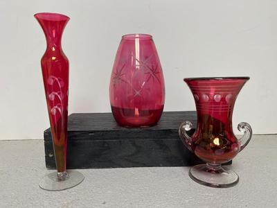 Fantastic Cranberry flashed Pieces