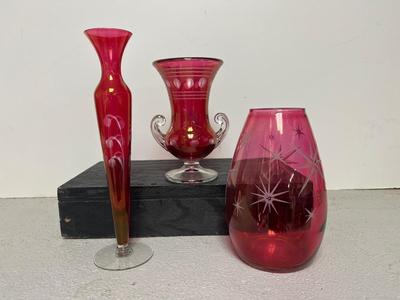 Fantastic Cranberry flashed Pieces