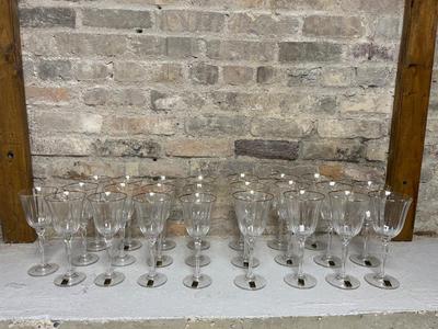 Oneida Chateau Gold Water & Wine Stems