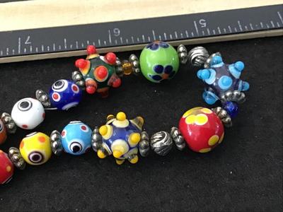 Art Glass Toggle Bracelet