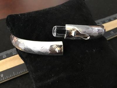 925 Italy Silver Locking Bracelet