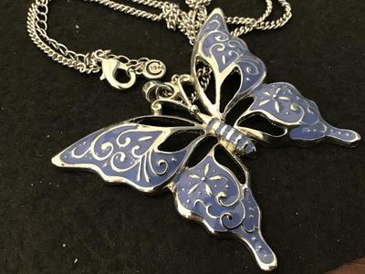 1946 Large Butterfly Statement Necklace