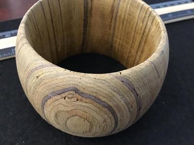 Large Vintage Wood Bangle