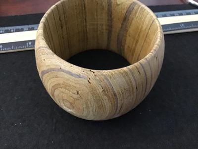Large Vintage Wood Bangle