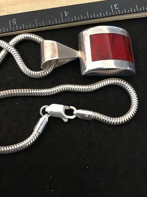 925 Howlite Necklace Mexico And 925 Chain