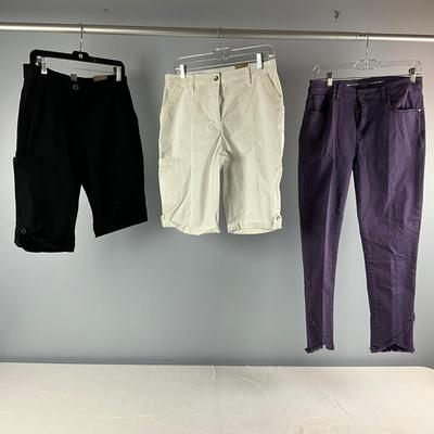 MB8273 Lot of Ladies CHICO'S New Shorts and Pants