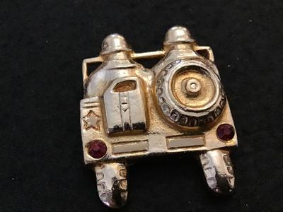 Highly Collectible WW Stone Taillights Jeep GI France Pin