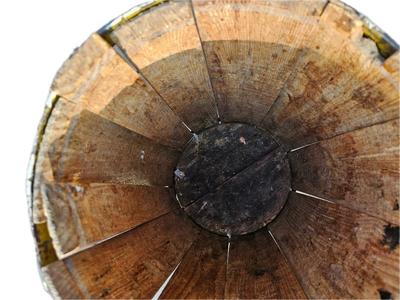 Vintage Wooden Barrel Rustic Farmhouse Decor Or Garden Planter