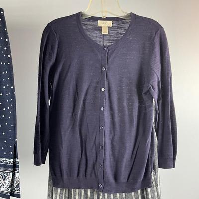 MB8284 Lot of Navy Blue LOFT Ladies Clothing