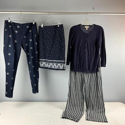MB8284 Lot of Navy Blue LOFT Ladies Clothing