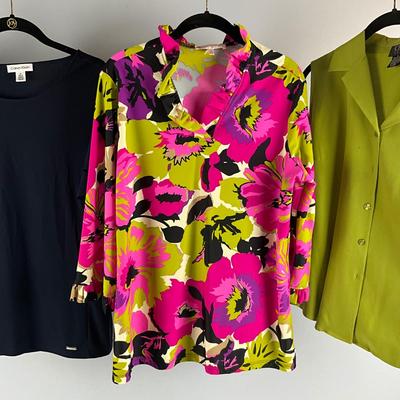 MB8295 Lot of Ladies Tops- Jude Connolly, Calvin Klein, Talbot's, City Silk