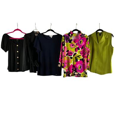 MB8295 Lot of Ladies Tops- Jude Connolly, Calvin Klein, Talbot's, City Silk