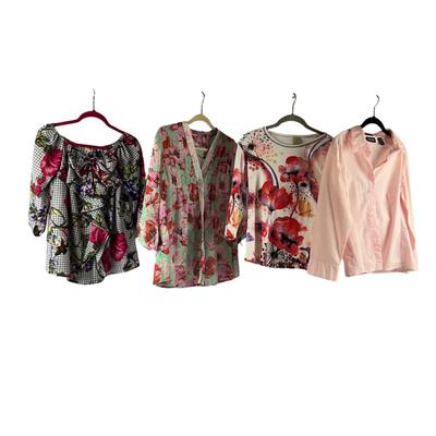 MB8297 Lot of Ladies Floral Print Tops - NY, Jess & Jane, Entro