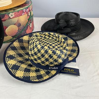 MB8307 Lot of Ladies Straw Hats - Ralph Lauren