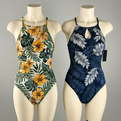 MB8313 Lot of Two ELLEN TRACY One piece Bathing Suits